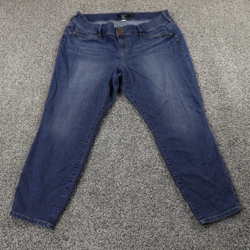 Torrid‎ Jeans Womens 22 Plus Dark Blue Denim Pants High Rise Flex Stretch Casual